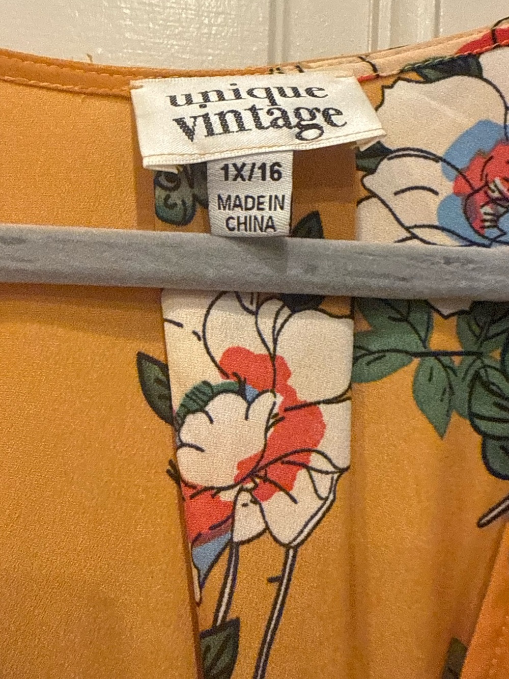 Unique Vintage Maxi Dress 1X/16 - Picture 2 of 3